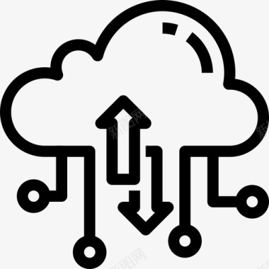 云漂浮云存储数据网络图标图标