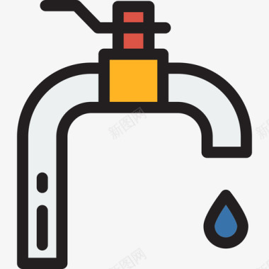 水龙头流水水龙头结构13线型颜色图标图标