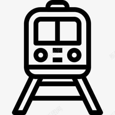 火车铁轨运输图标图标