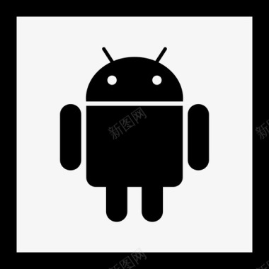 徽标的变体Android徽标集合线性图标图标