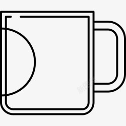 咖啡杯装饰画8咖啡杯食品和饮料8128px线图标高清图片