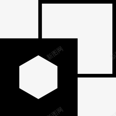 正方形抽象元素填充图标图标