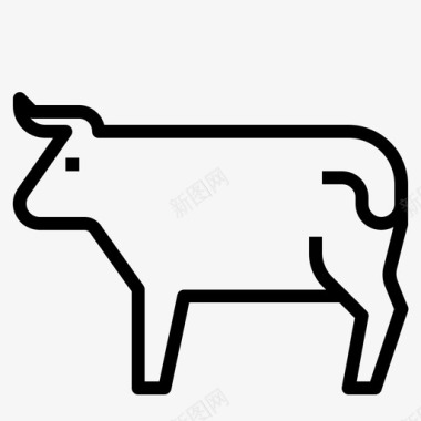牛肉食品肉类图标图标