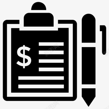 业务报表业务分析财务计算图标图标