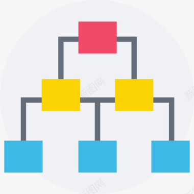 层次层次结构搜索引擎优化和web2扁平图标图标