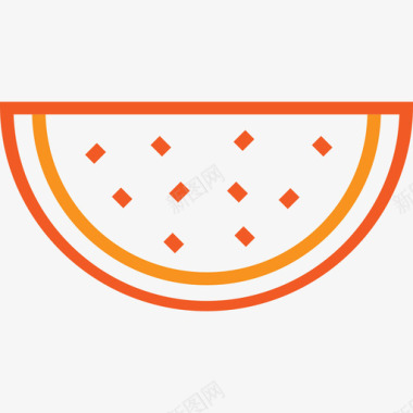 设计元素西瓜食物夏日元素图标图标