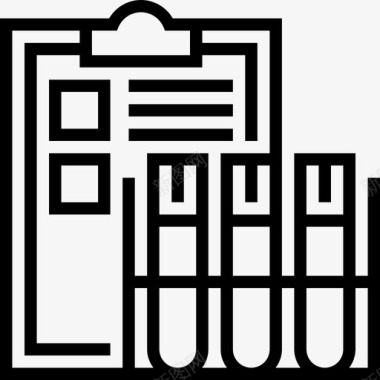 检验合格血液检验生化线性图标图标