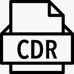 CDR文件格式Cdr文件格式线性图标高清图片