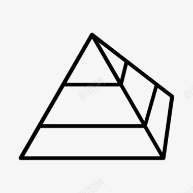 图表三角形图表薄图表图标图标