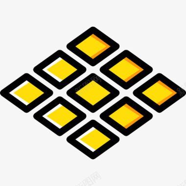 瓷砖结构8黄色图标图标