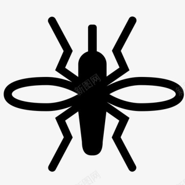 蚊子虫子苍蝇图标图标