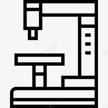 显微显微镜健康与医学3线性图标图标