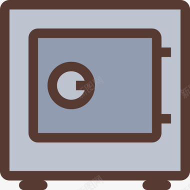 公共标识安全保险箱安全图标2颜色图标