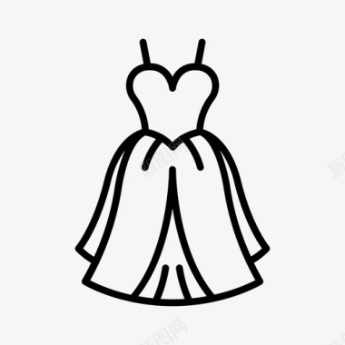 新娘礼服漂亮女性图标图标