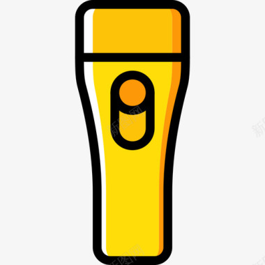 手电筒军徽黄色图标图标