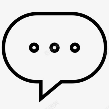 语音气泡通信对话框图标图标