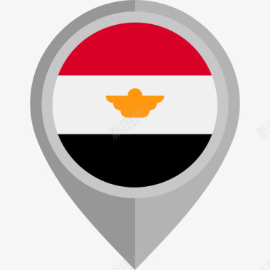 埃及背景埃及国旗圆形图标图标