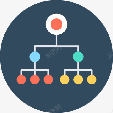 团队图标结构团队和组织循环图标图标