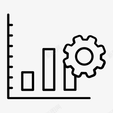 图表条形图细图表图标图标