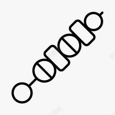 丸子串烤肉串烧烤烹饪图标图标