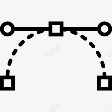 向量钢管向量集线性图标图标