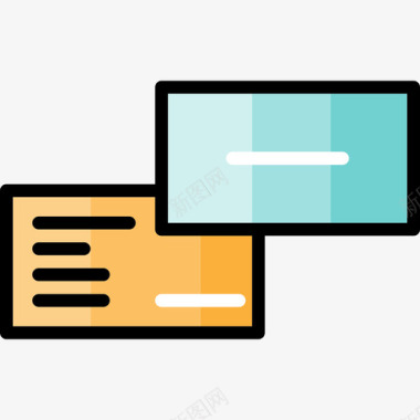矢量名片设计名片办公用品线颜色图标图标