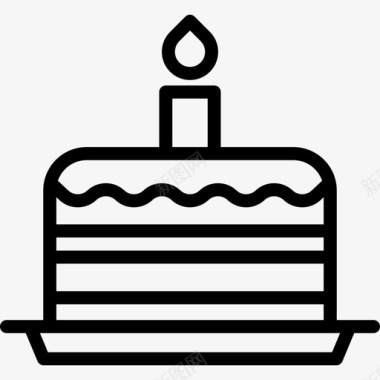 生日蛋糕食物5直系图标图标