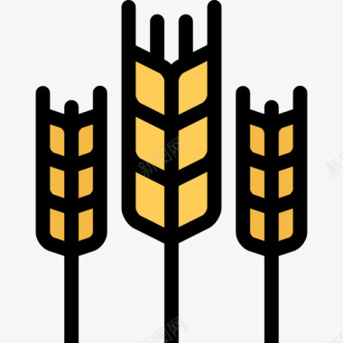 小麦生态10彩色图标图标