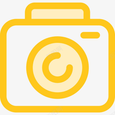 黄色饮料瓶照相摄像机工具10图标图标