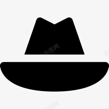 帽子时尚犯罪现场套装图标图标