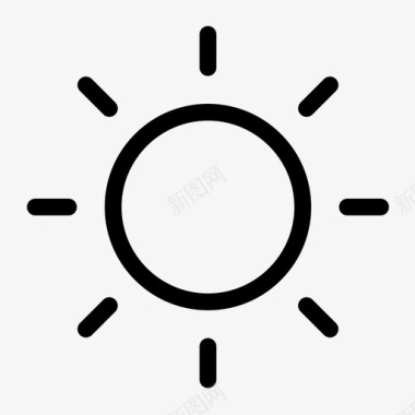 太阳简笔太阳图标