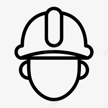 工程师安全帽头盔图标图标