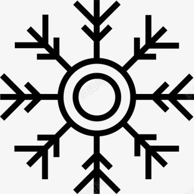 雪花材质雪花圣诞节14直线图标图标