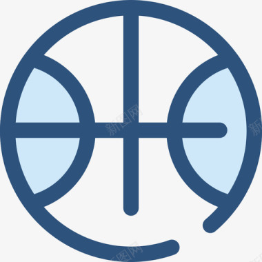 篮球学校系列5蓝色图标图标