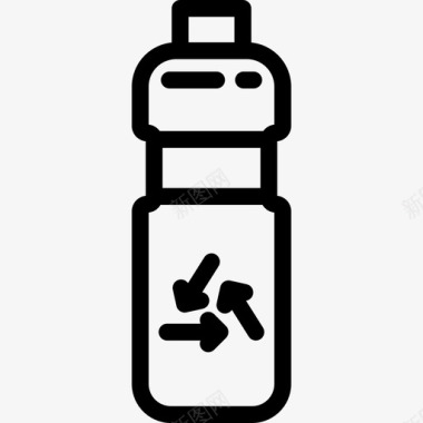设计元素瓶生态元素2线性图标图标