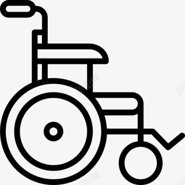 黑色背景轮椅无障碍残废图标图标