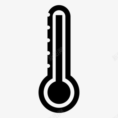 冬天的性格温度冷热图标图标