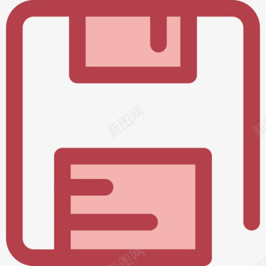 红色旅行车软盘用户界面9红色图标图标
