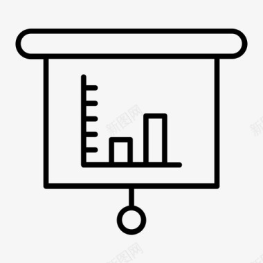 薄如玉图表条形图办公室图标图标