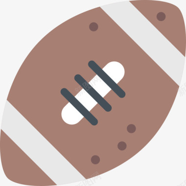 橄榄球橄榄球运动平纹图标图标
