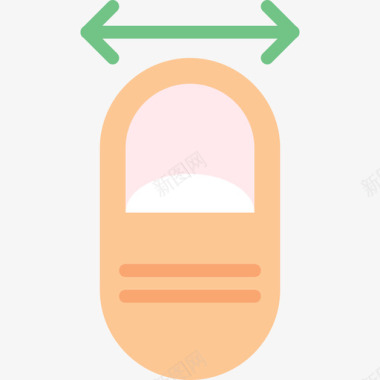 逼真手势png轻触手势6平直图标图标