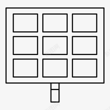 发电太阳能电池太阳能太阳能板图标图标