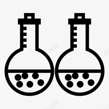 实验与科学化学实验研究图标图标