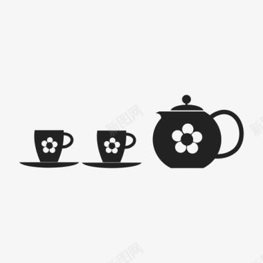 茶具咖啡具杯子图标图标