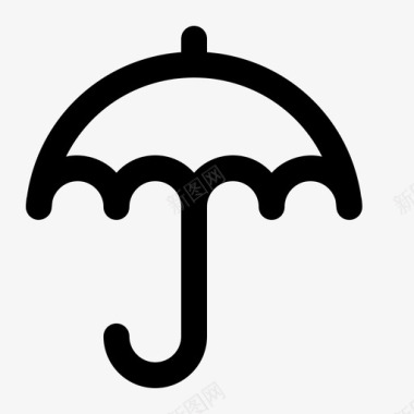 遮阳伞伞保持干燥阳伞图标图标