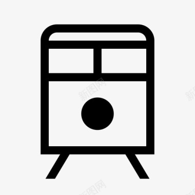 公共交通标识火车公共交通重要的标志设置清晰图标图标