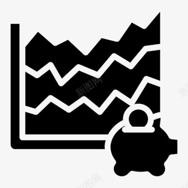 银行封面分析银行图表图标图标