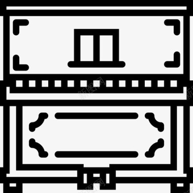 钢琴表演钢琴音乐集2线性图标图标