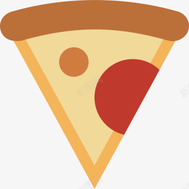 披萨食品和饮料扁平图标图标