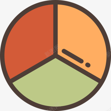 饼图企业管理线性颜色图标图标